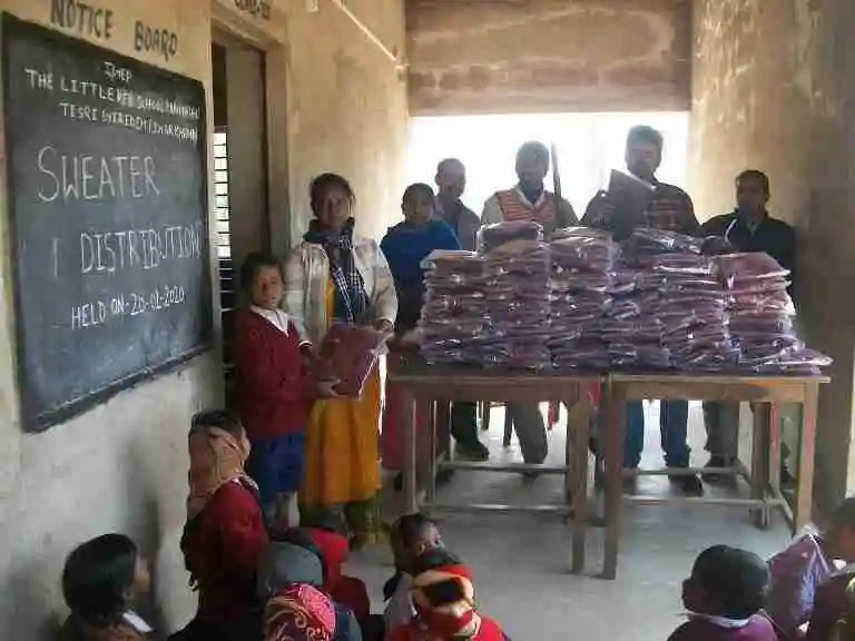 Educational materials and classroom setup at Little Keb School