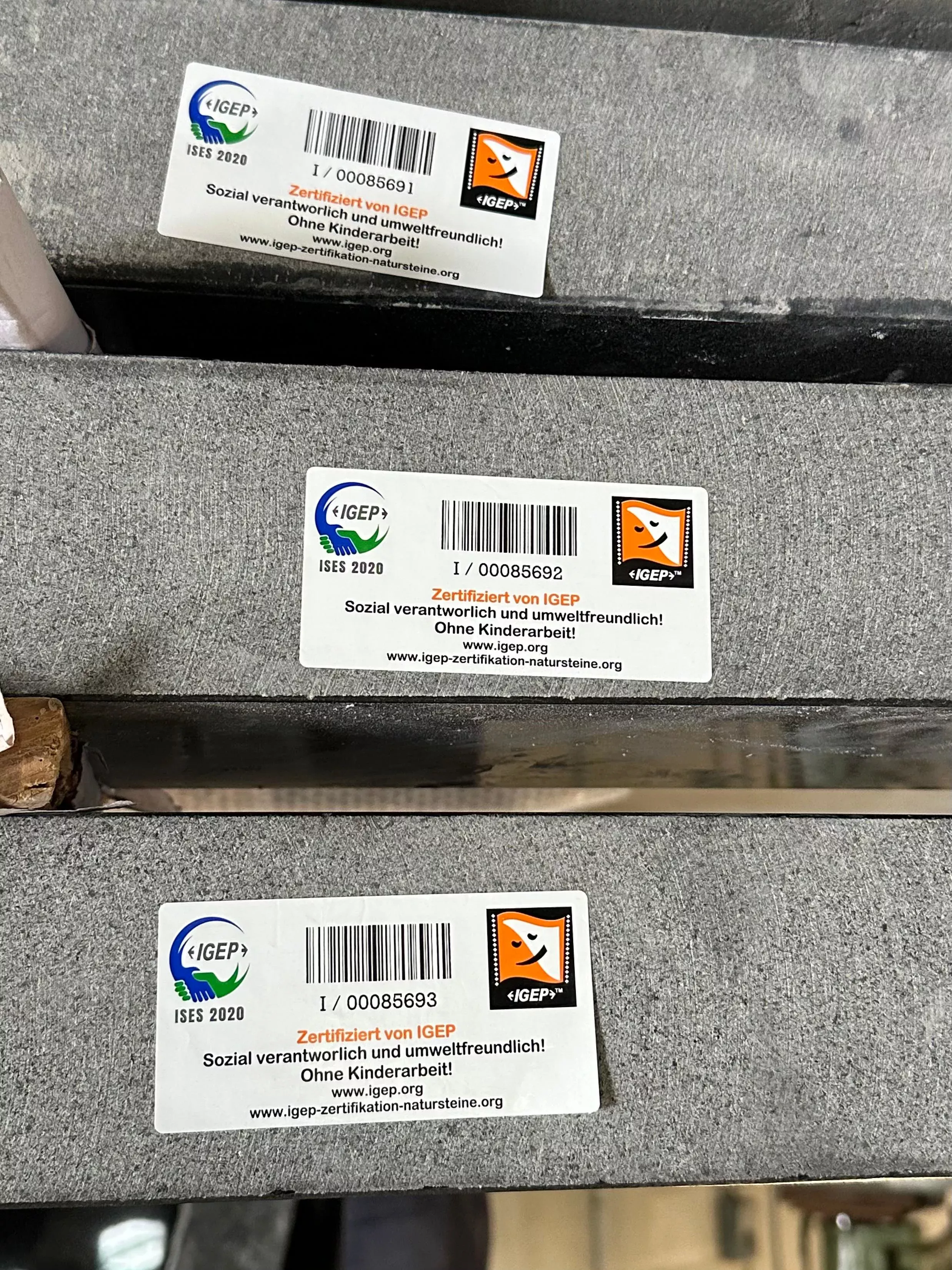 IGEP Seal of Reliability for Natural Stone Products